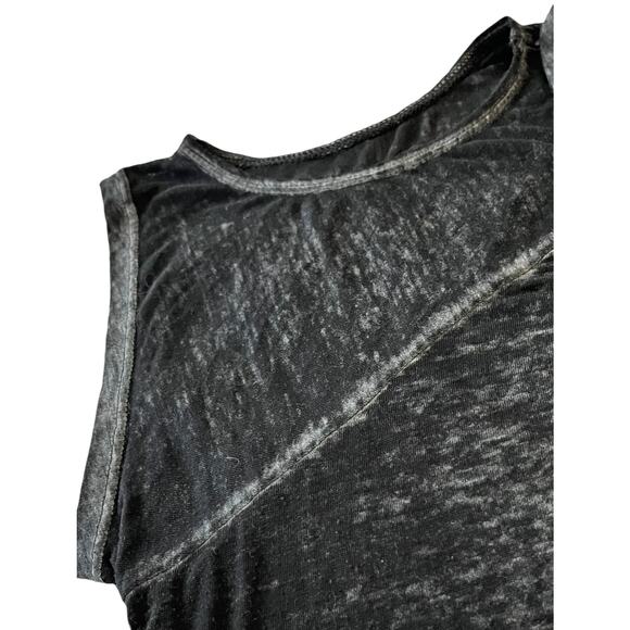 TERRA & SKY COLD SHOULDER CAP SLV PULL-OVER TOP, WOMENS, 0X (14W), BLACK/GREY - Picture 8 of 12